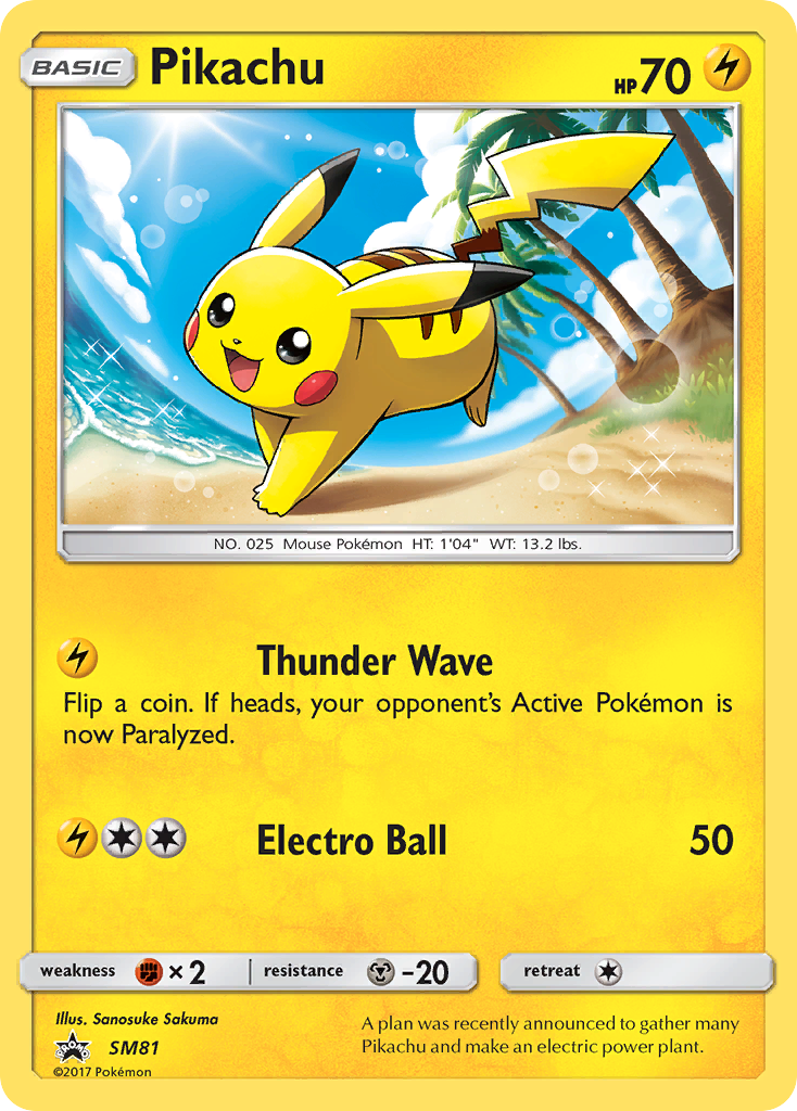 Pikachu (SM81) [Sun & Moon: Black Star Promos] | Black Swamp Games