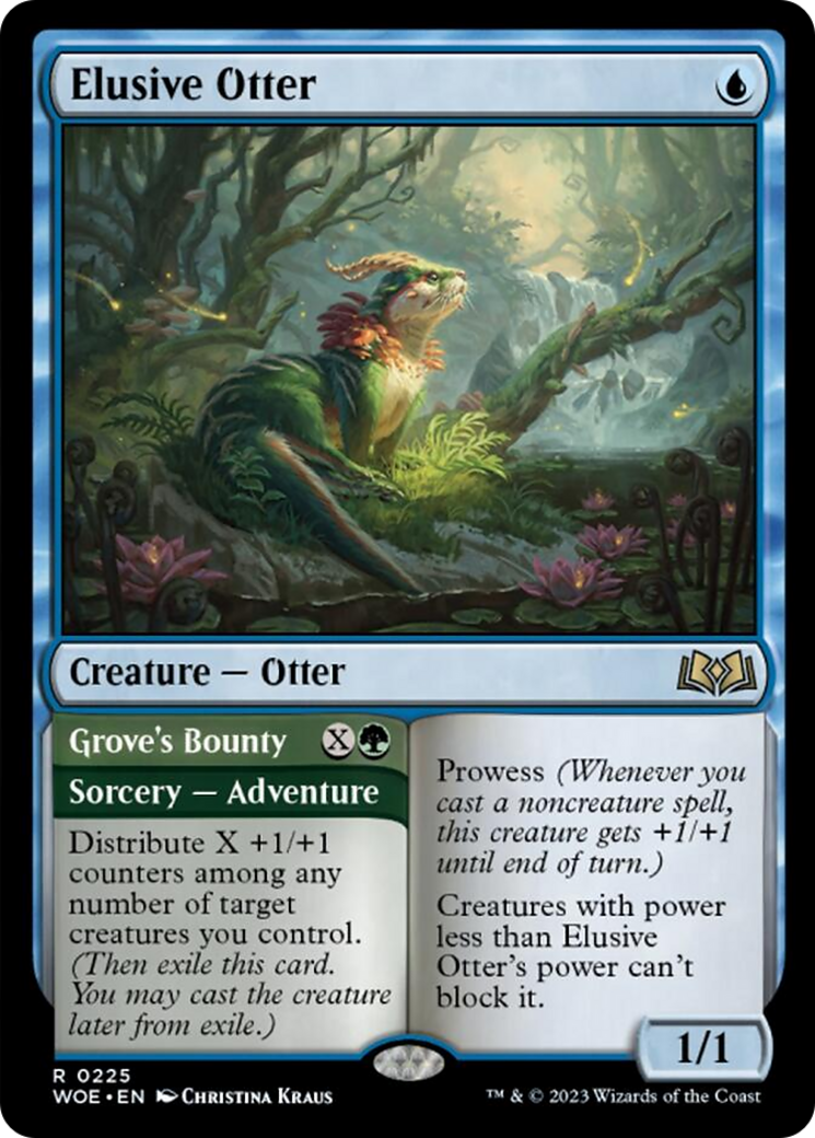 Elusive Otter // Grove's Bounty [Wilds of Eldraine] | Black Swamp Games