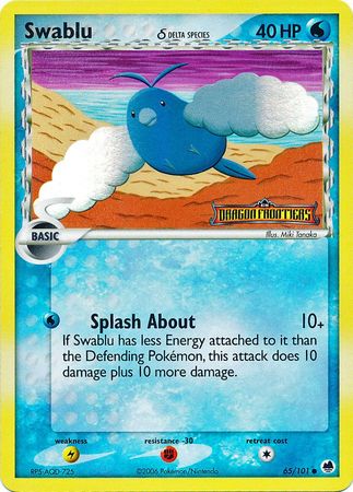 Swablu (65/101) (Delta Species) (Stamped) [EX: Dragon Frontiers] | Black Swamp Games