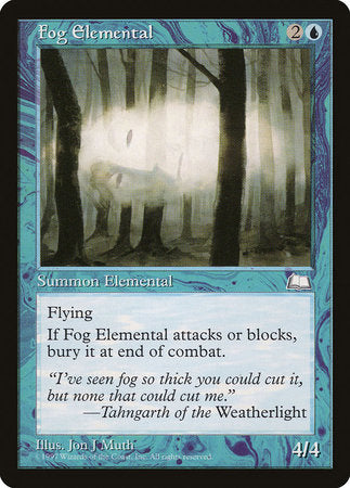 Fog Elemental [Weatherlight] | Black Swamp Games
