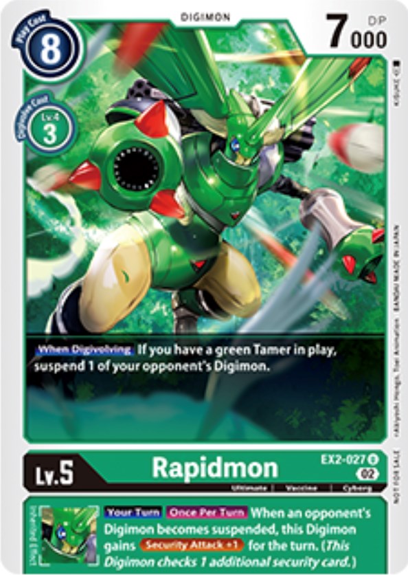 Rapidmon [EX2-027] (Tamer Party Vol. 6 Promo) [Digital Hazard Promos] | Black Swamp Games