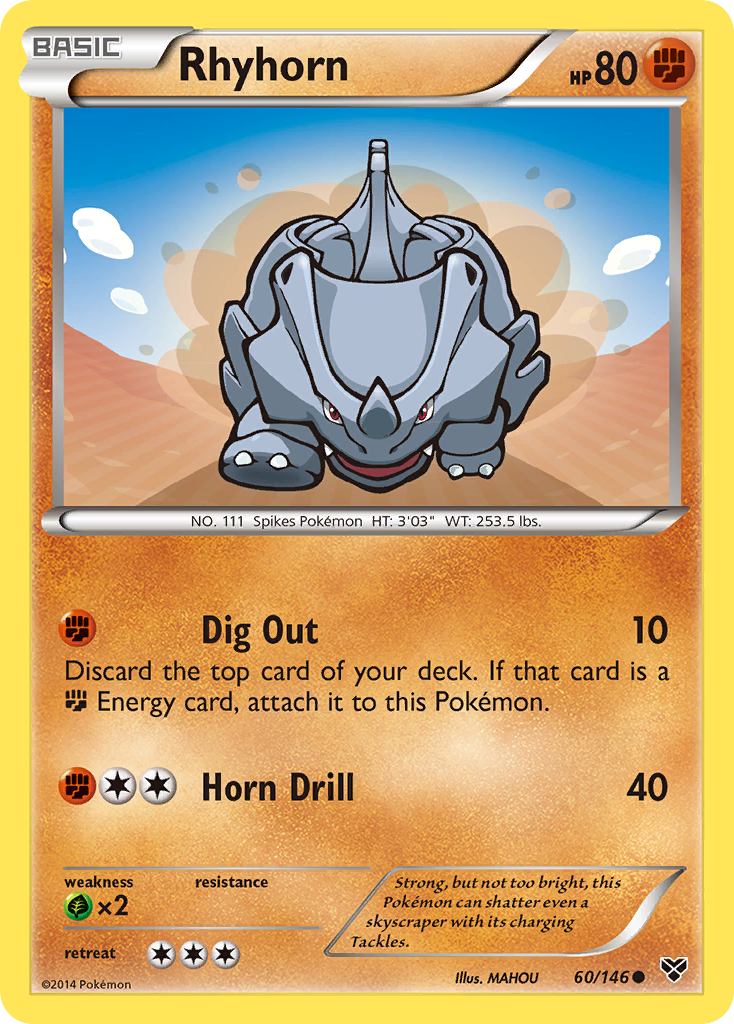 Rhyhorn (60/146) [XY: Base Set] | Black Swamp Games