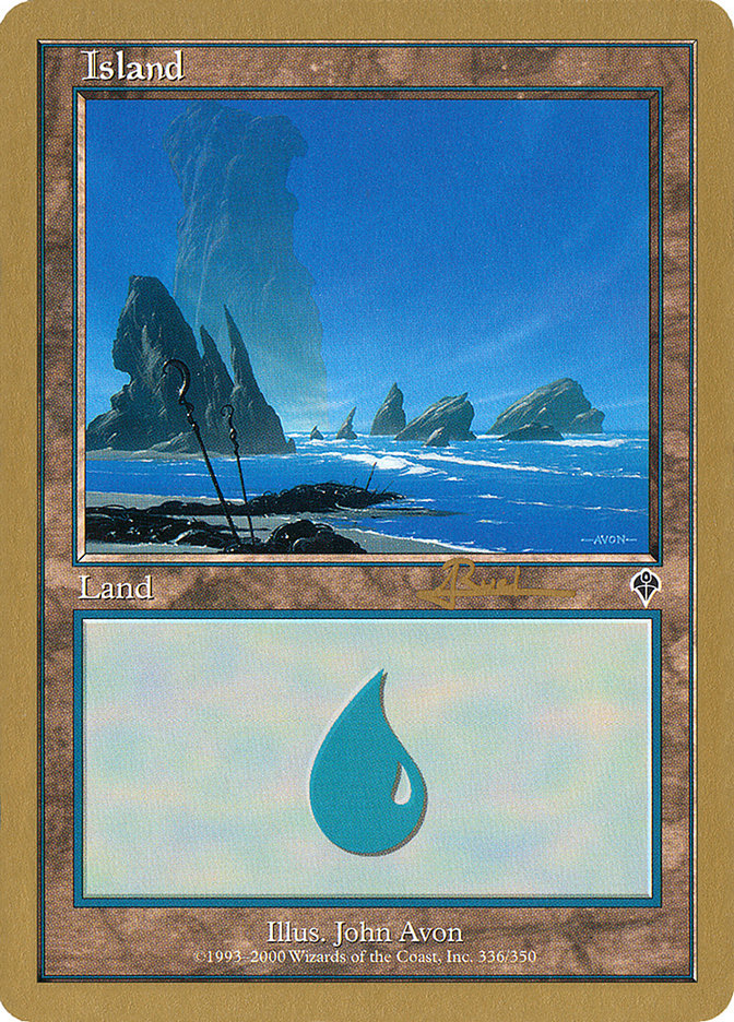 Island (ar336) (Antoine Ruel) [World Championship Decks 2001] | Black Swamp Games