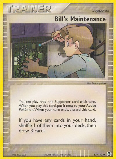 Bill's Maintenance (87/112) [EX: FireRed & LeafGreen] | Black Swamp Games