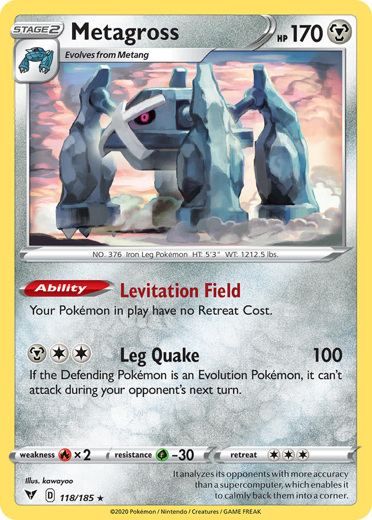 Metagross (118/185) [Sword & Shield: Vivid Voltage] | Black Swamp Games