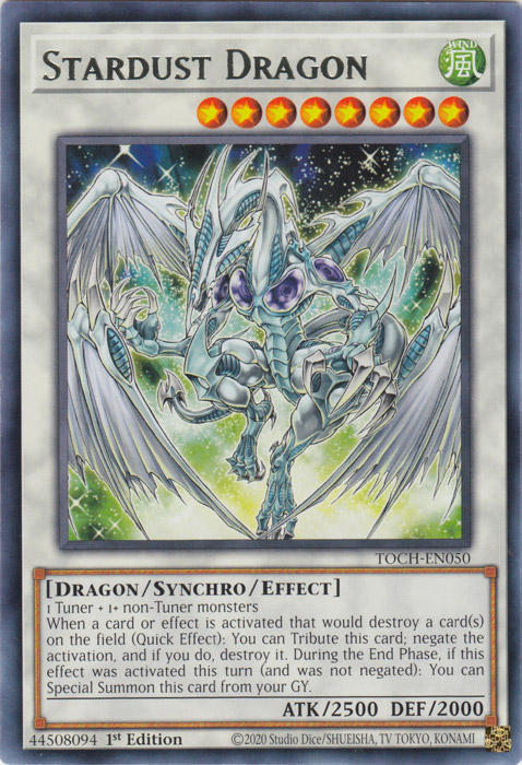 Stardust Dragon [TOCH-EN050] Rare | Black Swamp Games