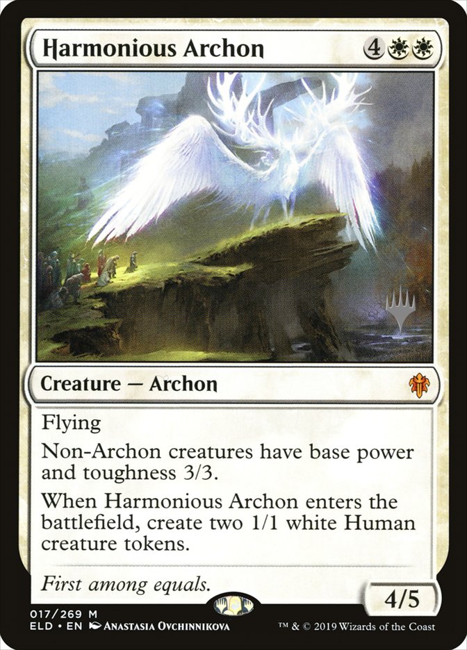 Harmonious Archon (Promo Pack) [Throne of Eldraine Promos] | Black Swamp Games