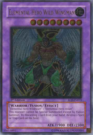 Elemental Hero Wild Wingman [EOJ-EN035] Ultimate Rare | Black Swamp Games