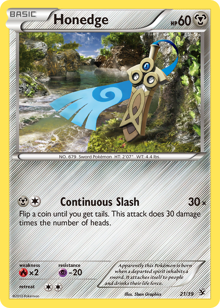 Honedge (21/39) [XY: Kalos Starter Set] | Black Swamp Games