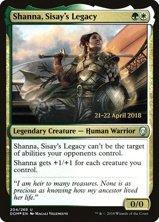 Shanna, Sisay's Legacy [Dominaria Promos] | Black Swamp Games