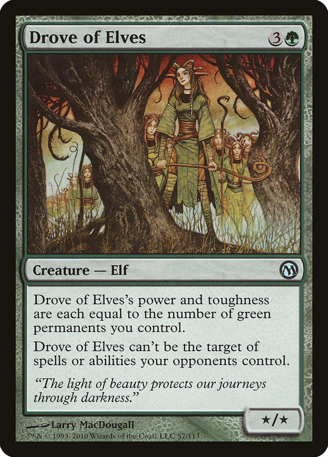 Drove of Elves [Duels of the Planeswalkers] | Black Swamp Games