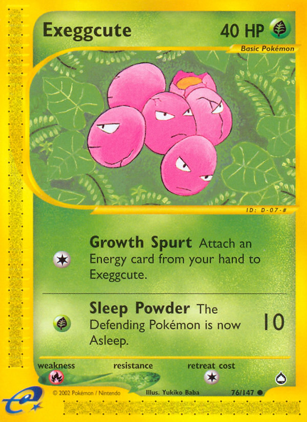 Exeggcute (76/147) [Aquapolis] | Black Swamp Games