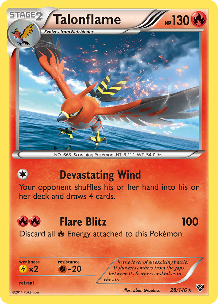 Talonflame (28/146) [XY: Base Set] | Black Swamp Games