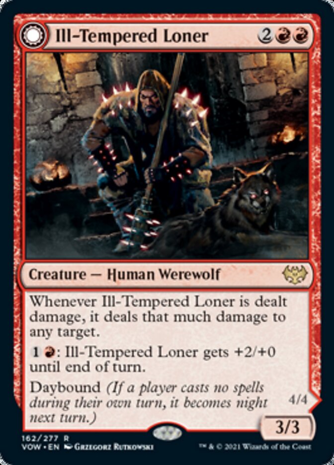 Ill-Tempered Loner // Howlpack Avenger [Innistrad: Crimson Vow] | Black Swamp Games