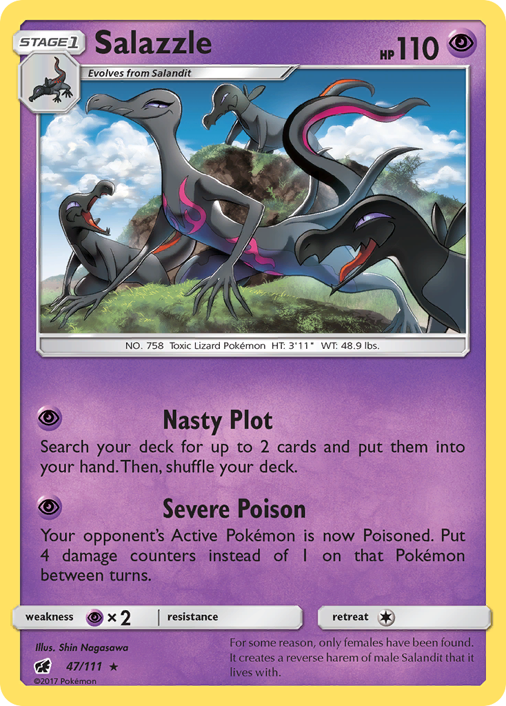 Salazzle (47/111) [Sun & Moon: Crimson Invasion] | Black Swamp Games