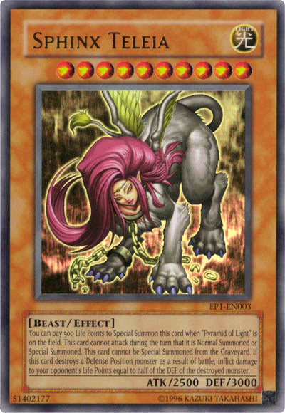 Sphinx Teleia [EP1-EN003] Ultra Rare | Black Swamp Games