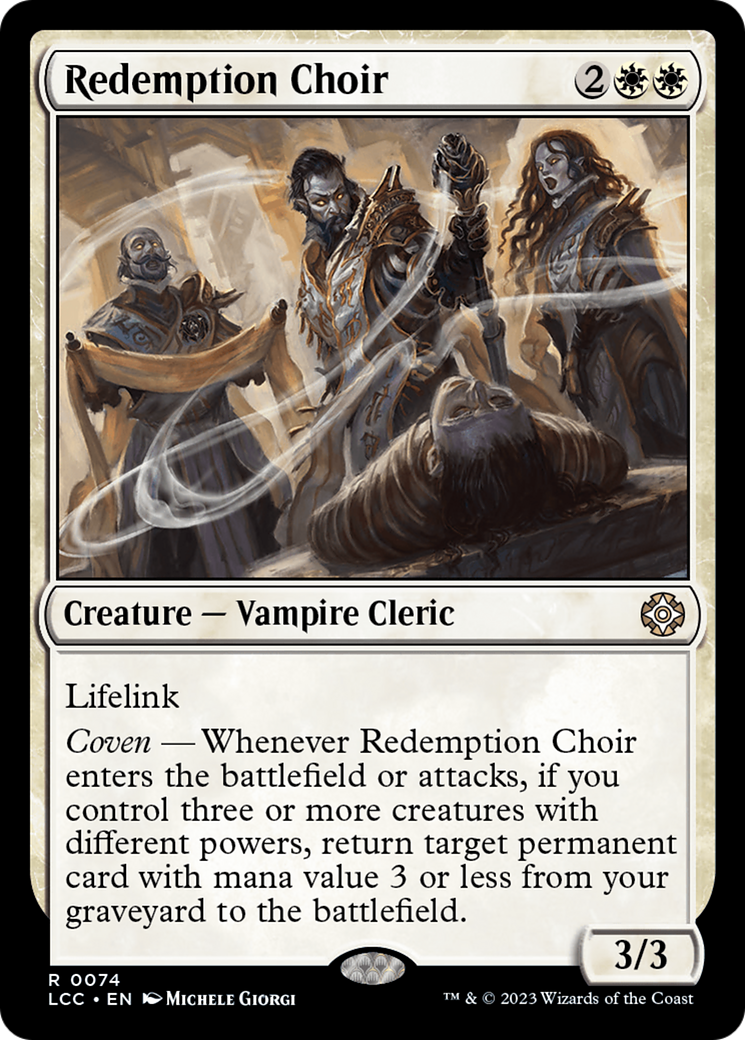 Redemption Choir [The Lost Caverns of Ixalan Commander] | Black Swamp Games