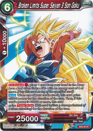 Broken Limits Super Saiyan 3 Son Goku (Starter Deck - The Extreme Evolution) [SD2-02] | Black Swamp Games