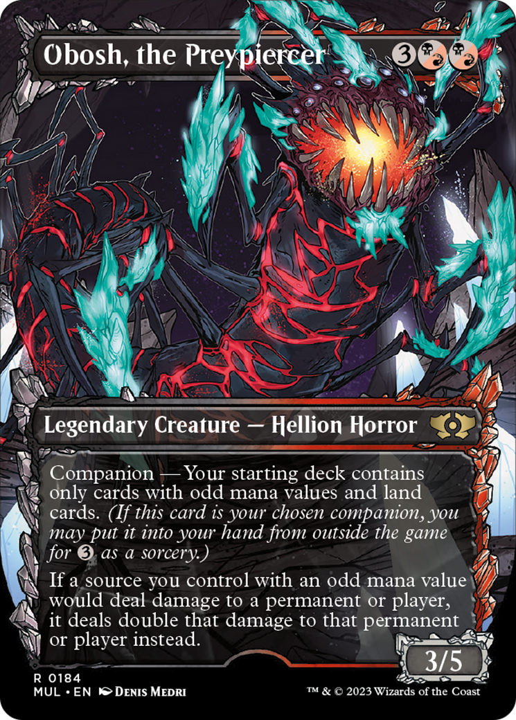 Obosh, the Preypiercer (Halo Foil) [Multiverse Legends] | Black Swamp Games