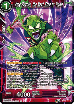 King Piccolo, the Next Step to Youth (Common) [BT13-011] | Black Swamp Games