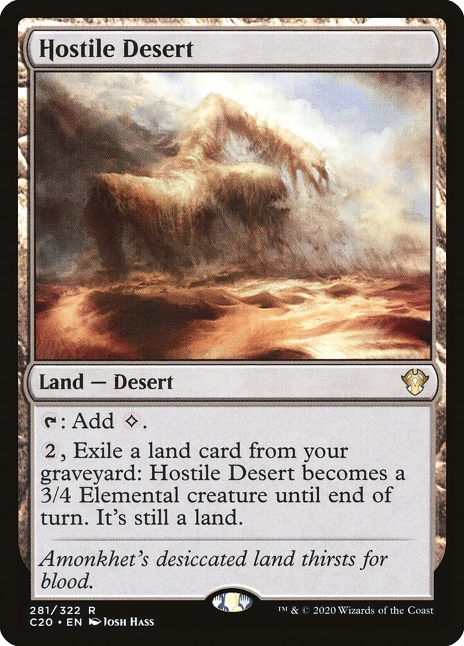 Hostile Desert [Commander 2020] | Black Swamp Games