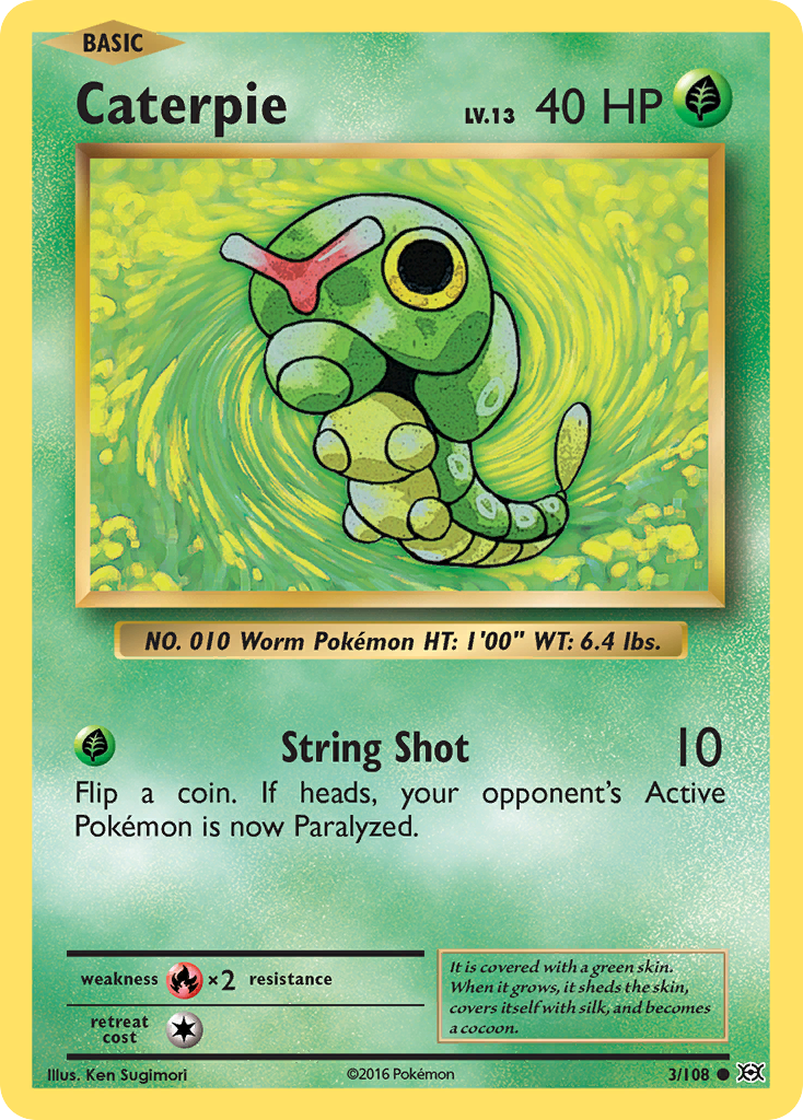 Caterpie (3/108) [XY: Evolutions] | Black Swamp Games