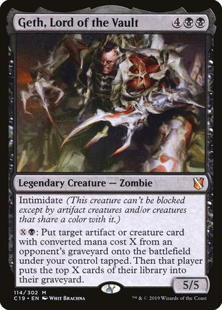 Geth, Lord of the Vault [Commander 2019] | Black Swamp Games
