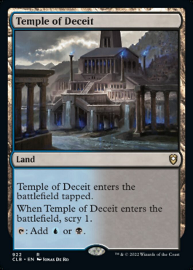 Temple of Deceit [Commander Legends: Battle for Baldur's Gate] | Black Swamp Games