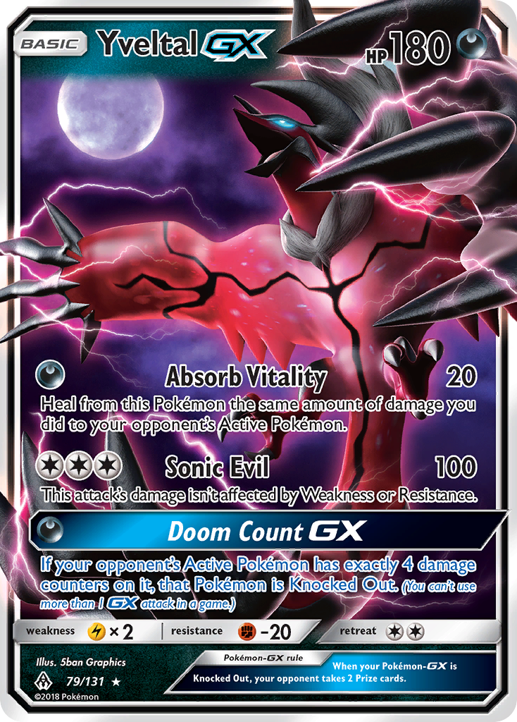 Yveltal GX (79/131) [Sun & Moon: Forbidden Light] | Black Swamp Games