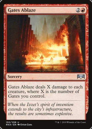 Gates Ablaze [Ravnica Allegiance] | Black Swamp Games