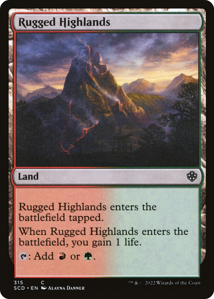 Rugged Highlands [Starter Commander Decks] | Black Swamp Games