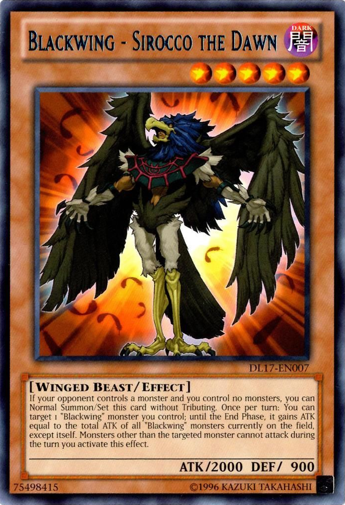 Blackwing - Sirocco the Dawn (Blue) [DL17-EN007] Rare | Black Swamp Games
