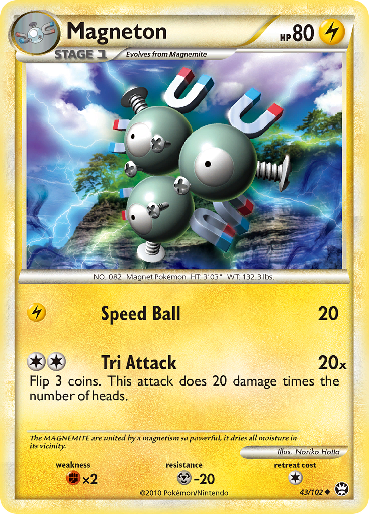 Magneton (43/102) [HeartGold & SoulSilver: Triumphant] | Black Swamp Games
