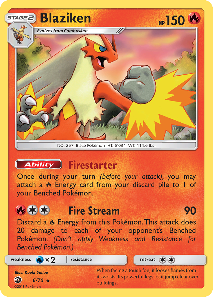 Blaziken (6/70) [Sun & Moon: Dragon Majesty] | Black Swamp Games