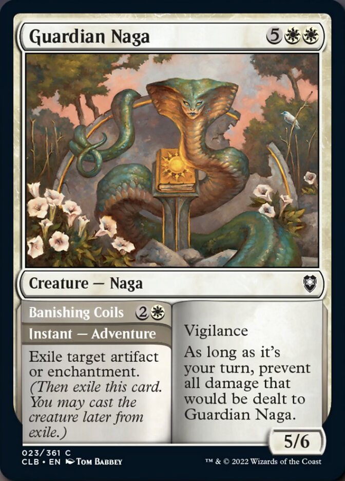 Guardian Naga // Banishing Coils [Commander Legends: Battle for Baldur's Gate] | Black Swamp Games