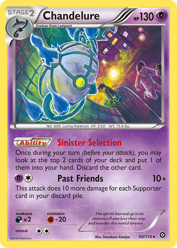 Chandelure (50/114) [XY: Steam Siege] | Black Swamp Games