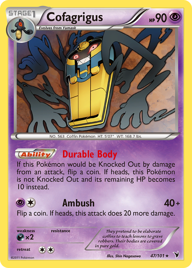 Cofagrigus (47/101) [Black & White: Noble Victories] | Black Swamp Games