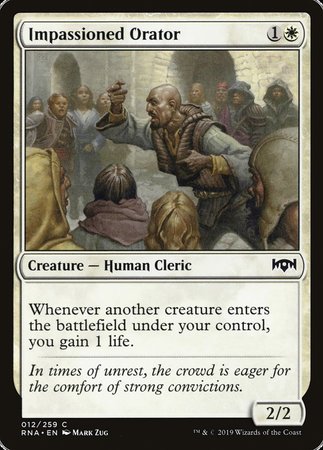 Impassioned Orator [Ravnica Allegiance] | Black Swamp Games