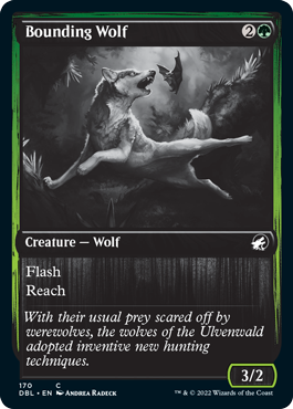 Bounding Wolf [Innistrad: Double Feature] | Black Swamp Games
