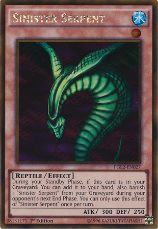 Sinister Serpent [PGL2-EN027] Gold Rare | Black Swamp Games