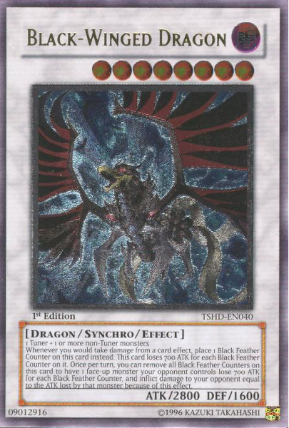 Black-Winged Dragon [TSHD-EN040] Ultimate Rare | Black Swamp Games