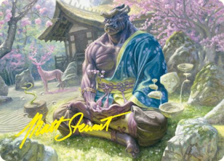 Kosei, Penitent Warlord Art Card (Gold-Stamped Signature) [Kamigawa: Neon Dynasty Art Series] | Black Swamp Games