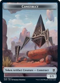 Construct // Drake Double-sided Token [Zendikar Rising Tokens] | Black Swamp Games