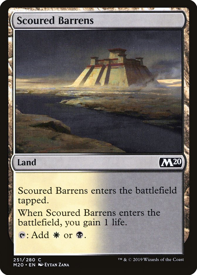 Scoured Barrens [Core Set 2020] | Black Swamp Games