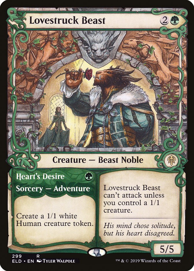 Lovestruck Beast // Heart's Desire (Showcase) [Throne of Eldraine] | Black Swamp Games