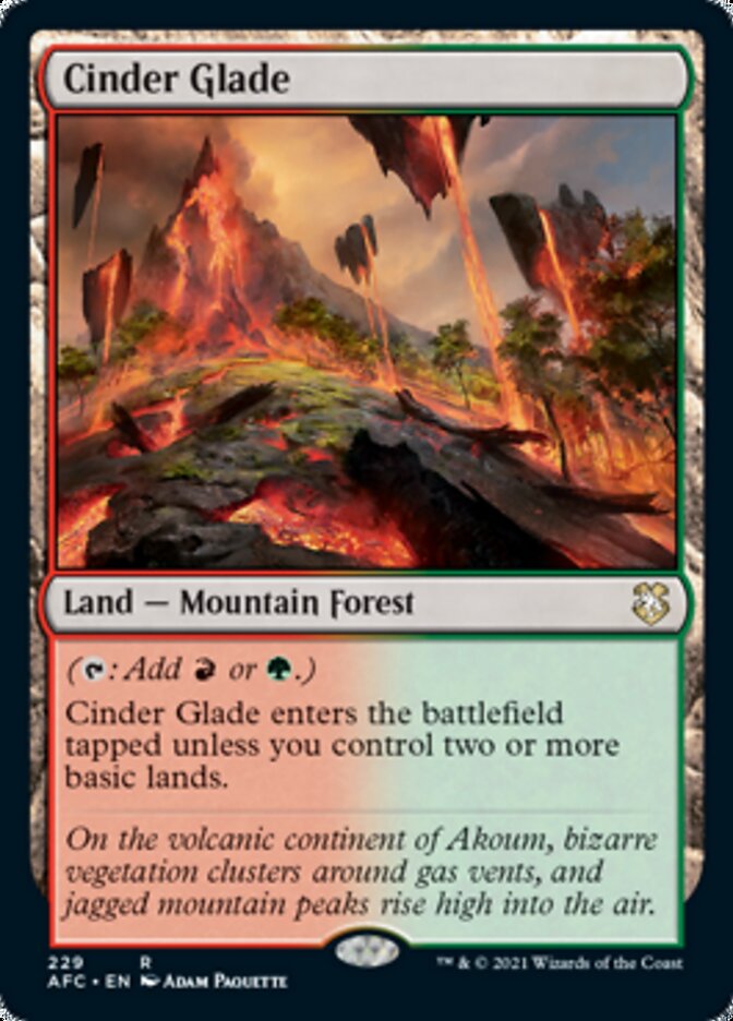 Cinder Glade [Dungeons & Dragons: Adventures in the Forgotten Realms Commander] | Black Swamp Games