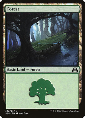 Forest (296) [Shadows over Innistrad] | Black Swamp Games