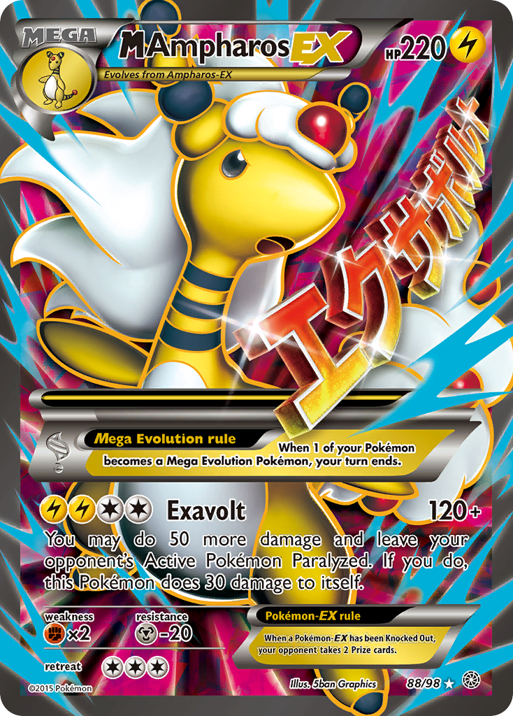 M Ampharos EX (88/98) [XY: Ancient Origins] | Black Swamp Games