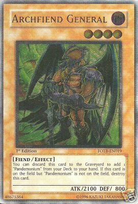 Archfiend General [FOTB-EN019] Ultimate Rare | Black Swamp Games