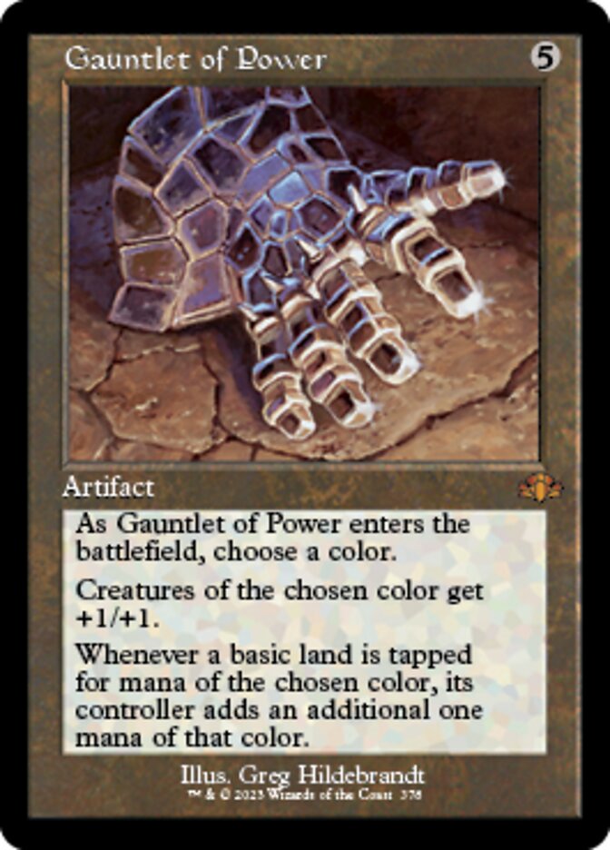 Gauntlet of Power (Retro) [Dominaria Remastered] | Black Swamp Games